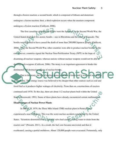 Nuclear Plant Safety