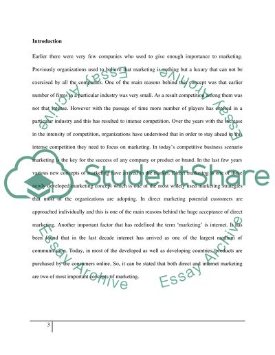 Direct and Internet Marketing