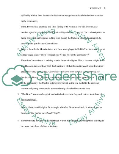 James Joyce The Dead