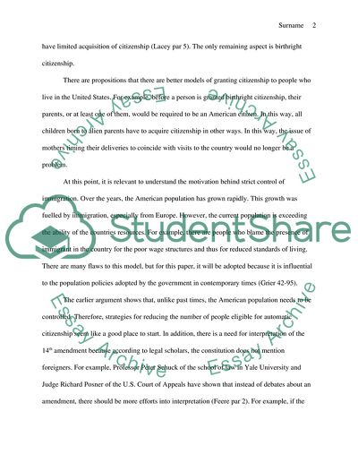 Birthright Citizenship