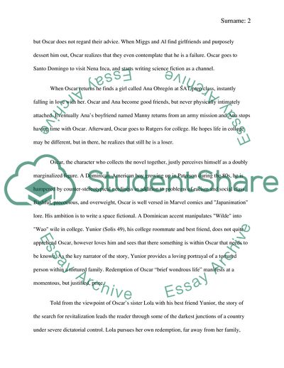 The Brief Wondrous Life of Oscar Wao by Junot Daz