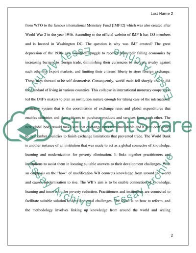 Advantages and Disadvantages of International Economic Institutions