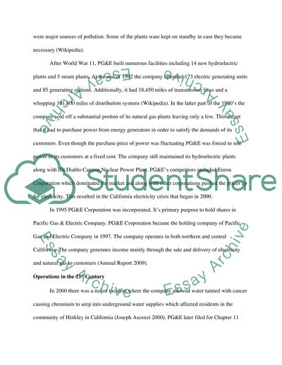 Pacific gas and electric