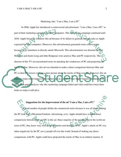 Marketing Ads: I Am a Mac, I Am a PC