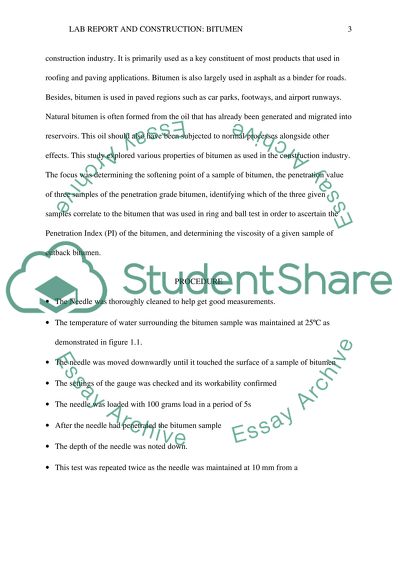 Engineering and Construction of Bitumen