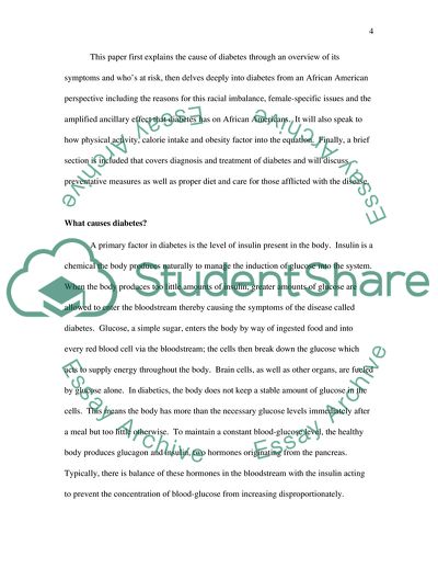 African Americans Living with Diabetes