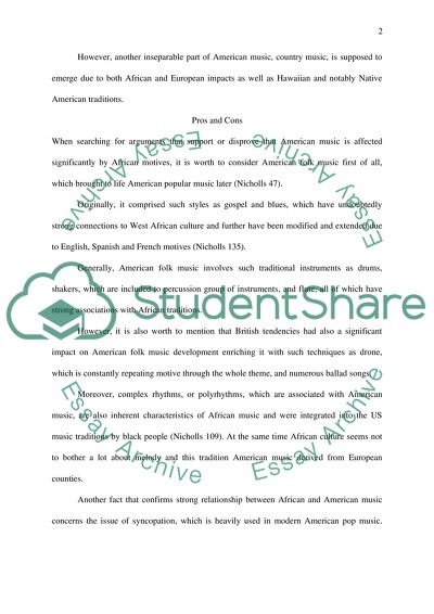 The Concept of American Music