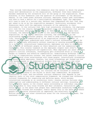 Cross Cultural Management - International Teams