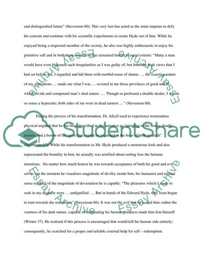 Dr.Jekyell and Mr. Hyde