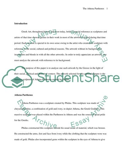 The Athena Parthenos