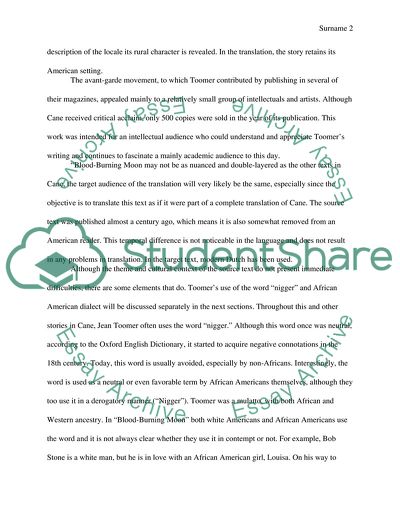 Race & Modernism in Jean Toomers Cane