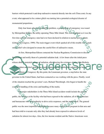 Three Mile Island: Crisis Management