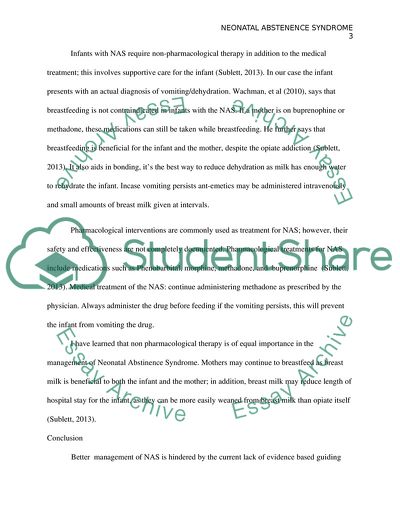 Neonatal Abstinence Syndrome