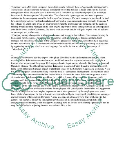 Eco Bus Cultural Differences and Marketing Strategy