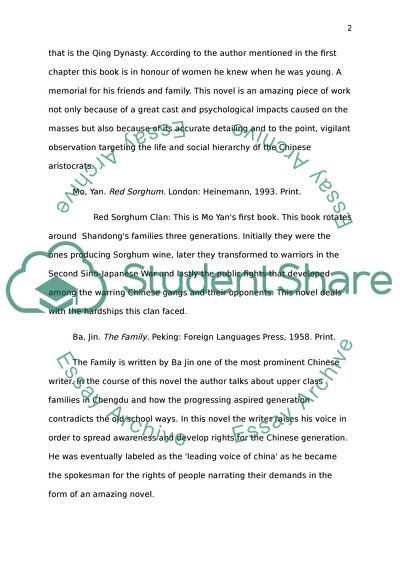 Analysis of the Five Most Famous Chinese Novels