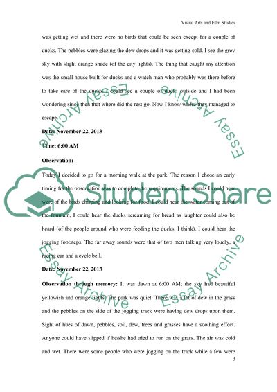 Site research assignment