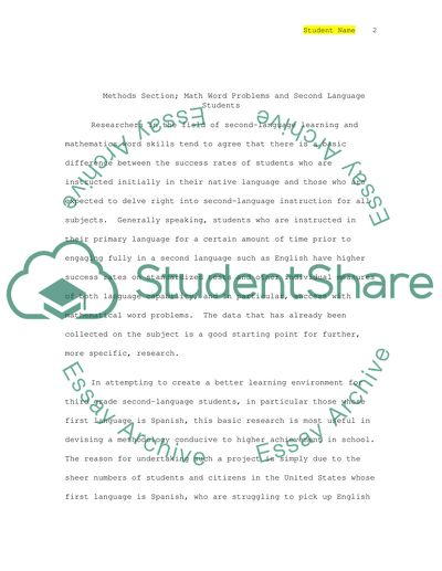 Improving the Success Rate of Third grade students in solving Math word problems