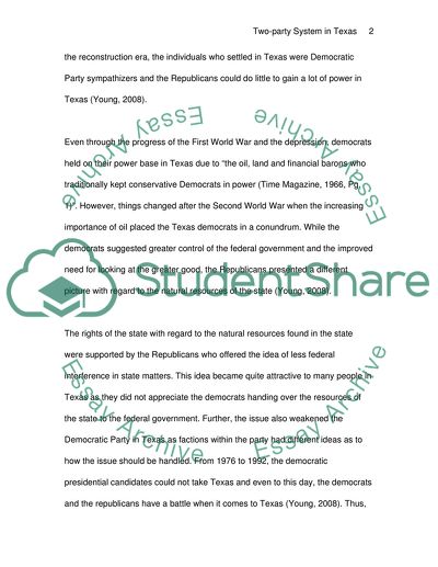 Two-party system in Texas