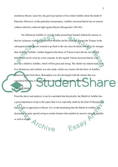 The Sheald of achilles