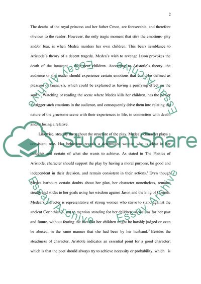 How Euripides Medea Illustrates Aristotles Elements of Tragedy