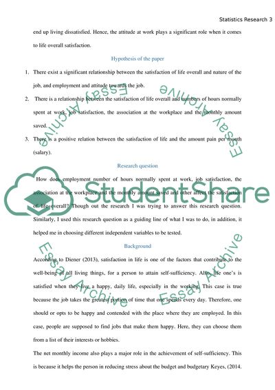 Factors that Influence Satisfaction of Life Overall