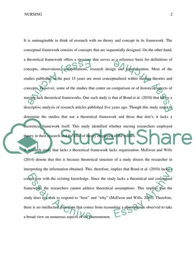 Theory As Framework For Research