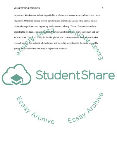 Steps of the Marketing Process