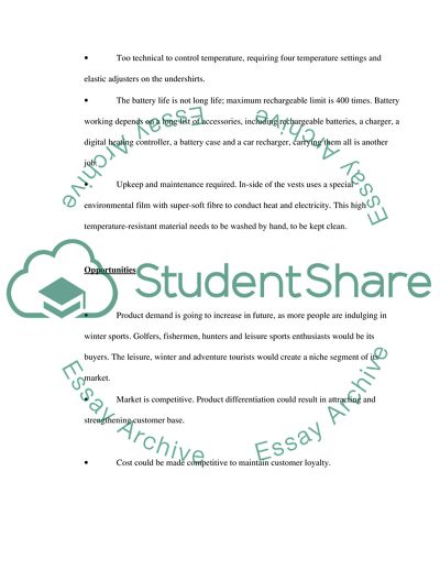 SOWT Analysis of Each Idea for New Product Development