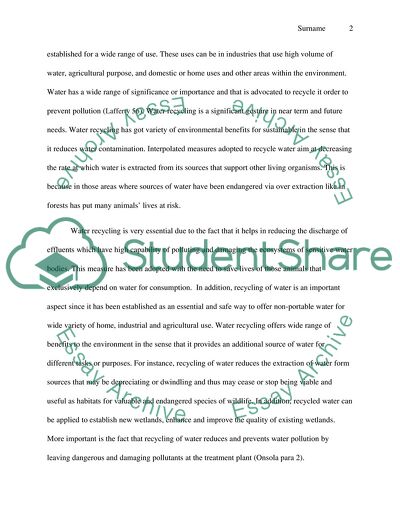 Importance of Water Recycling to Prevent Water Pollution