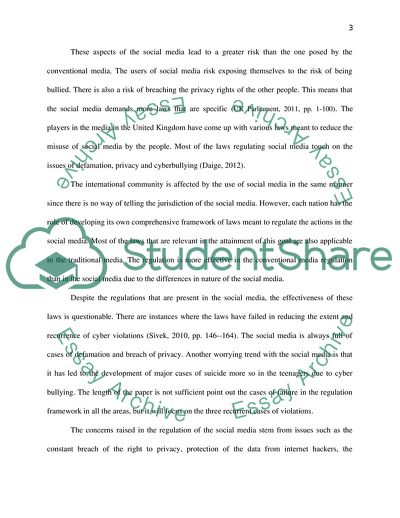 How Effective is the Attempt by the Law to Regulate Social Media