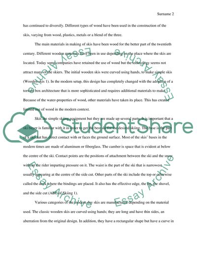 Advancement in Skis Manufacturing