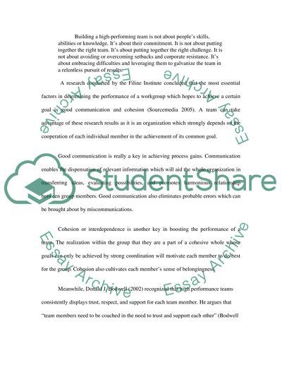 Groups and Teams Paper