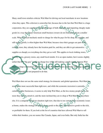 Video Discussion: Wal-Mart Way of Life