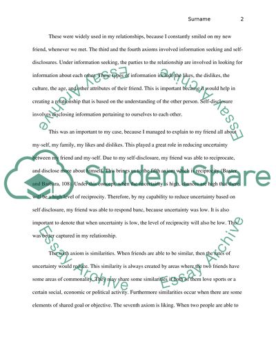 Uncertainty Reduction Theory