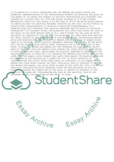Effects of Demand and Supply on Price and Quantity