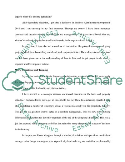 Leadership Development and Abilities