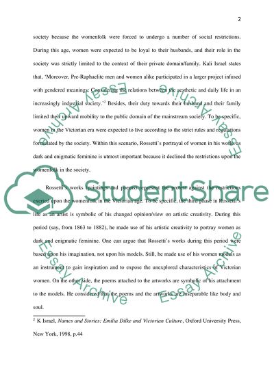 Pre-Raphaelite Women and the Search for Meaning in the Work of Dante Gabriel Rossetti