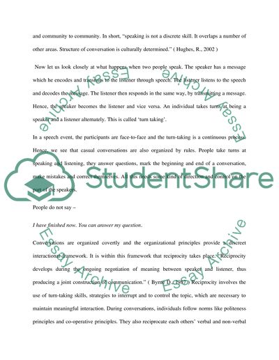 Concept Of Reciprocity In Discourse