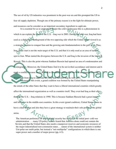 US Foreign Policy and World Domination