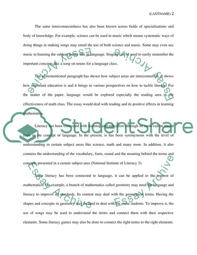 The Current Status of Literacy in Mathematics