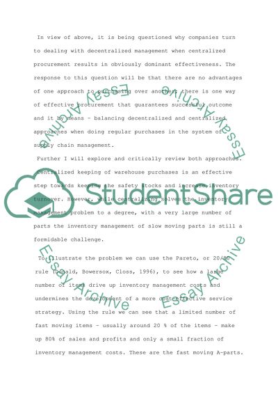 MBA in Supply Chain Management: module - Change and performance measures