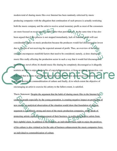 Impact Of Music File Sharing On The Production Of New Music