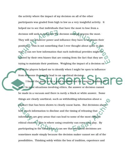 Reflective Journal-Ethics