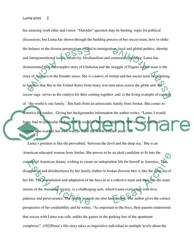 Luma Counseling Her Soccer Team