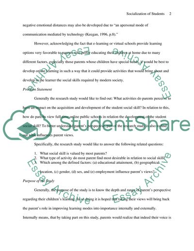 Socialization of Students Enrolled in Full-Time Online Public Schools