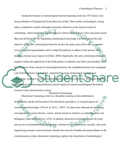 The Criminal Justice System