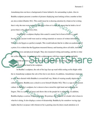 Comparison Paper on two Scultpture Pieces