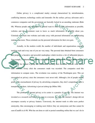 Privacy and Surveillance