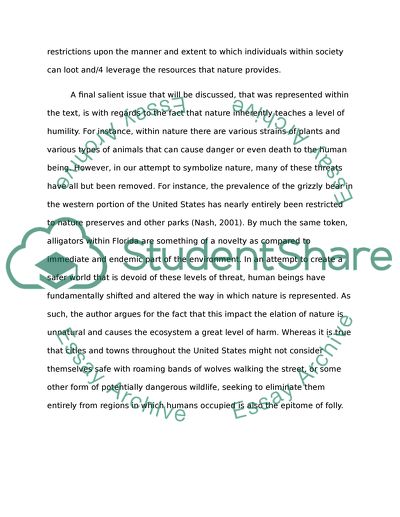 Wilderness and the American Mind by Roderick Nash