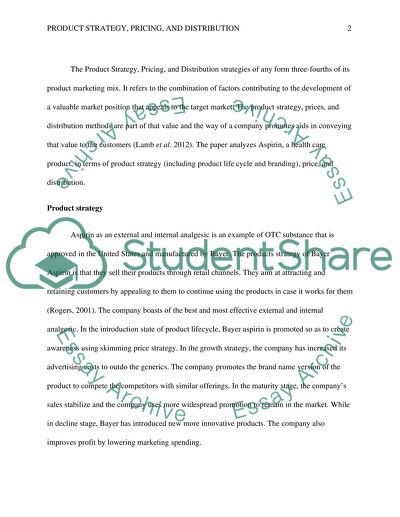 Product Strategy, Pricing, and Distribution